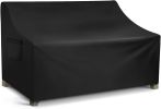 WLEAFJ Patio Sofa Cover Waterproof, 3-Seater Outdoor Sofa, Heavy Duty Deep Lounge Loveseat, Large