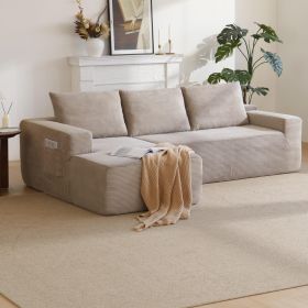 96.9" Cloud Sectional Couch with L-Shape Chaise,Modern Modular Sofa with Deep Seat, Upholstered Couches for Living Room Bedroom,No Assembly Required