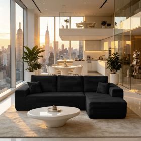 104.3''Cloud Sectional Couch with L-Shaped Chaise,Modern Modular Sofa with Deep Seat, with side pockets ,Upholstered Couches for Living Room Bedroom