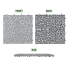 12 x 12 Inch Gray Interlocking Deck Tiles Plastic Waterproof Outdoor All Weather Anti-slip Bathroom Shower Balcony Porch Strong Weight Capacity Upto 4