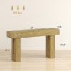 63 Inch Console Table, Sofa Table Behind the Couch with Thickened Tabletop for Living Room, Hallway, Entrance, Oak