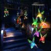 Solar Wind Chime, Color Changing Wind Chimes Hummingbird, LED Decorative Mobile, Gifts for Mom Grandma