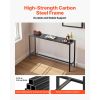 Outdoor Bar Table, 63 x 15 in Patio Bar Table, Waterproof Top & Sturdy Metal Frame, Rectangle Counter Height Dining Tables