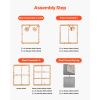 Twin Size Bunkie Board, 1.5 in Bed Board Slats with 200D Oxford Cloth, Wooden Mattress Support for Twin Size Bed, Easy Assembly Support under Mattress