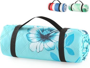 (2025 Upgrade) Extra Large Waterproof Picnic Blankets | Foldable Sandproof Beach Blanket N Outdoor Blanket | 5-Layer Machine Washable Soft Picnic Mat (Color: Teal)