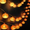 Halloween Lights,20FT 40 LEDs Holiday String Lights for Indoor Outdoor Decor,Battery Operated 8 Mode Waterproof Pumpkin String for Party Decorations