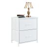 Living Room Cabinet Layers Set of 2 Fabric Drawers Beside Nightstand Table Closet Chest Clothes Display Cabinet Of Furniture