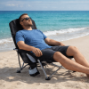 Portable Folding Patio Chaise Lounge With Storage Pocket And Carry Bag | 250 Lbs Weight Capacity, Mesh Breathable Backrest, Alloy Steel Frame