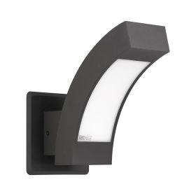 Inowel Wall Lights Outdoor Wall Sconce Modern LED Patio Porch Lights Aluminum Exterior Light Fixture Waterproof IP54 for Hallway House Backyard Garage (Color: Grey)