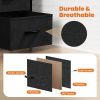 Living Room Cabinet Layers Set of 2 Fabric Drawers Beside Nightstand Table Closet Chest Clothes Display Cabinet Of Furniture