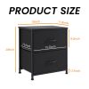 Living Room Cabinet Layers Set of 2 Fabric Drawers Beside Nightstand Table Closet Chest Clothes Display Cabinet Of Furniture
